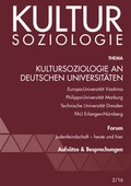 Cover: Kultursoziologie an deutschen Universit&auml;ten - WeltTrends