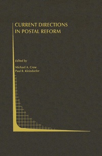 Enlarge image Cover: Current Directions in Postal Reform - Kluwer Academic Publishers