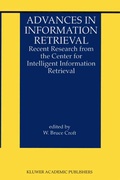 Cover: Advances in Information Retrieval - Kluwer Academic Publishers