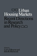 Cover: Urban Housing Markets - University of Toronto Press
