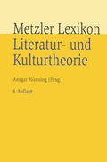 Cover: Metzler Lexikon Literatur- und Kulturtheorie - J.B. Metzler