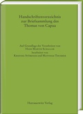 Cover: Handschriftenverzeichnis zur Briefsammlung des Thomas von Capua - Harrassowitz Verlag