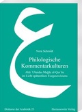 Cover: Philologische Kommentarkulturen - Harrassowitz Verlag
