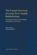 Cover: The Causal Structure of Long-Term Supply Relationships - Springer