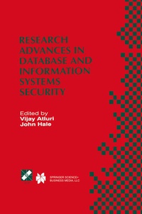 Enlarge image Cover: Research Advances in Database and Information Systems Security - Springer