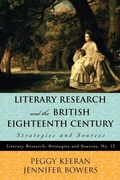 Cover: Literary Research and the British Eighteenth Century - Scarecrow Press