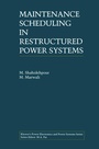 Cover: Maintenance Scheduling in Restructured Power Systems - Springer