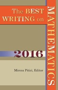 Cover: The Best Writing on Mathematics 2016 - Princeton University Press