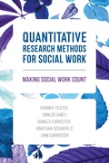 Cover: Quantitative Research Methods for Social Work - Red Globe Press