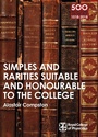 Cover: RCP 9: Simples and Rarities Suitable and Honourable to the College - Little, Brown