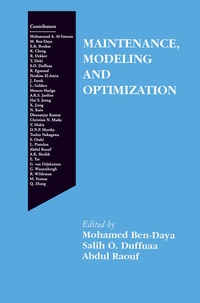 Enlarge image Cover: Maintenance, Modeling and Optimization - Kluwer Academic Publishers