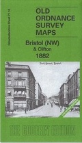 Cover: Bristol (NW) & Clifton 1882: Gloucestershire Sheet 71.16a: Coloured Edition - Alan Godfrey Maps