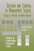 Cover: Decision & Control in Management Science - Springer