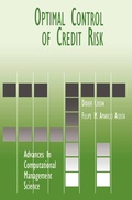 Cover: Optimal Control of Credit Risk - Springer