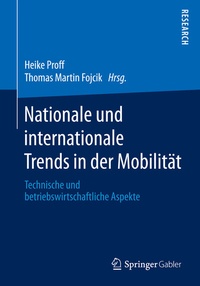 Abbildung von: Nationale und internationale Trends in der Mobilität - Springer Gabler