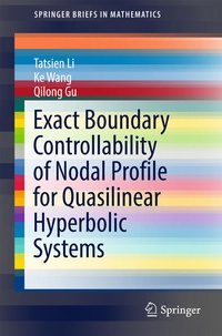 Enlarge image Cover: Exact Boundary Controllability of Nodal Profile for Quasilinear Hyperbolic Systems - Springer