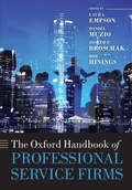 Cover: The Oxford Handbook of Professional Service Firms - Oxford University Press