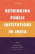 Cover: Rethinking Public Institutions in India - OUP India