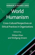 Cover: World Humanism - Palgrave Macmillan
