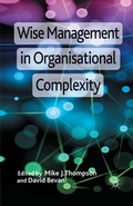 Cover: Wise Management in Organisational Complexity - Palgrave Macmillan