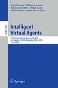 Cover: Intelligent Virtual Agents - Springer