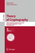 Cover: Theory of Cryptography - Springer