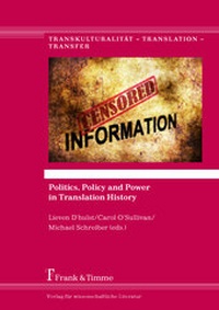 Enlarge image Cover: Politics, Policy and Power in Translation History - Frank & Timme