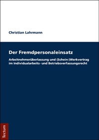 Abbildung von: Der Fremdpersonaleinsatz - Tectum Wissenschaftsverlag
