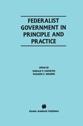 Cover: Federalist Government in Principle and Practice - Springer