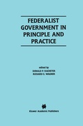 Cover: Federalist Government in Principle and Practice - Springer
