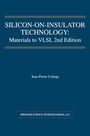 Cover: Silicon-on-Insulator Technology - Kluwer Academic Publishers