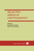 Bild: Selected Areas in Cryptography - Kluwer Academic Publishers