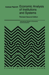 Enlarge image Cover: Economic Analysis of Institutions and Systems - Kluwer Academic Publishers