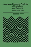 Cover: Economic Analysis of Institutions and Systems - Springer