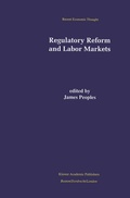 Cover: Regulatory Reform and Labor Markets - Springer
