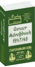 Cover: Geraer Adressbuch - Einwohnerbuch der STADT GERA 1947/48 - Verlag Rockstuhl
