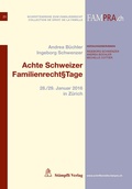 Cover: Achte Schweizer Familienrecht&sect;Tage - St&auml;mpfli Verlag AG