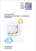 Cover: &Uuml;berpr&uuml;fung des Einflusses von Sto&szlig;stellen bei Fassaden. - Fraunhofer IRB Verlag