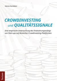 Abbildung von: Crowdinvesting und Qualitätssignale - Tectum Wissenschaftsverlag