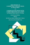Cover: The Theory of Committees and Elections by Duncan Black and Committee Decisions with Complementary Valuation by Duncan Black and R.A. Newing - Kluwer Academic Publishers