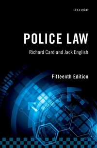 Enlarge image Cover: Police Law - Oxford University Press
