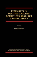 Bild: Fuzzy Sets in Decision Analysis, Operations Research and Statistics - Springer
