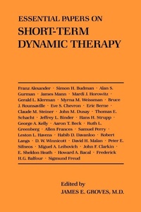 Enlarge image Cover: Essential Papers on Short-Term Dynamic Therapy - New York University Press
