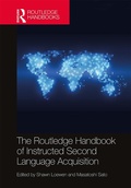 Cover: The Routledge Handbook of Instructed Second Language Acquisition - Routledge