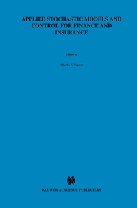 Enlarge image Cover: Applied Stochastic Models and Control for Finance and Insurance - Springer
