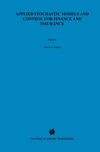 Enlarge image Cover: Applied Stochastic Models and Control for Finance and Insurance - Springer