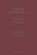 Cover: Handbook of Utility Theory - Kluwer Academic Publishers