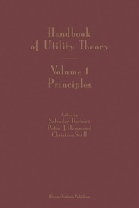 Enlarge image Cover: Handbook of Utility Theory - Kluwer Academic Publishers