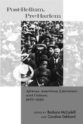 Cover: Post-Bellum, Pre-Harlem - New York University Press