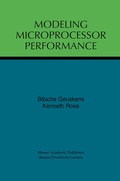 Cover: Modeling Microprocessor Performance - Kluwer Academic Publishers